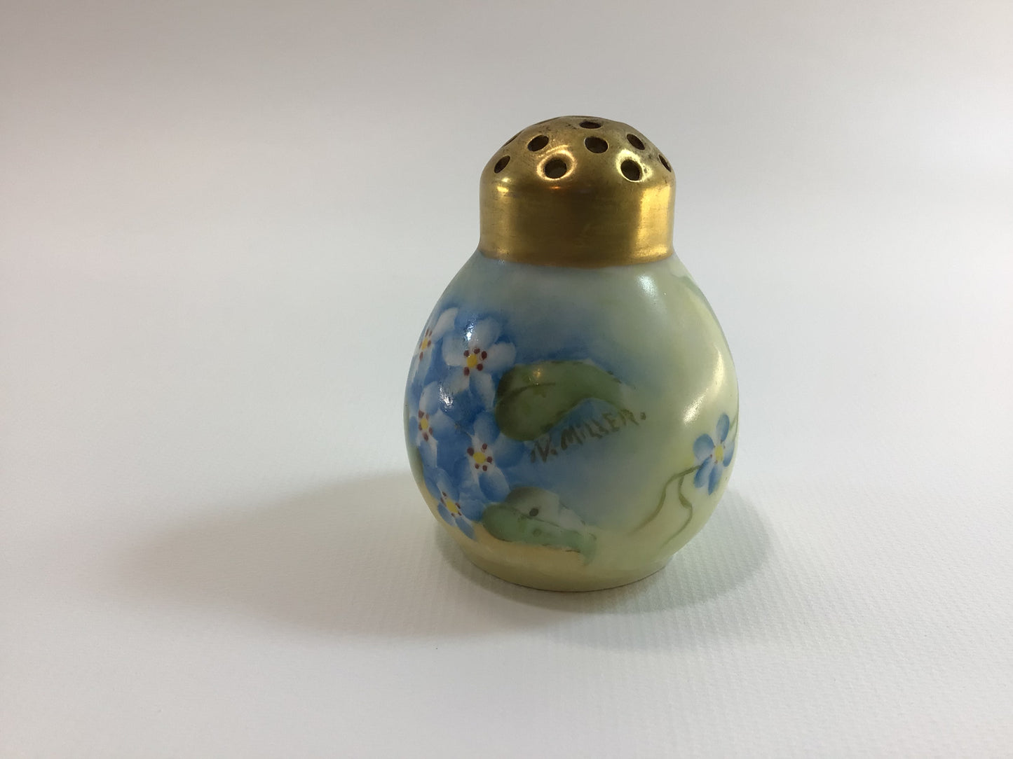 Single Salt Pepper Shaker Vintage Hand Painted Royal Austria N Miller Replacement Piece