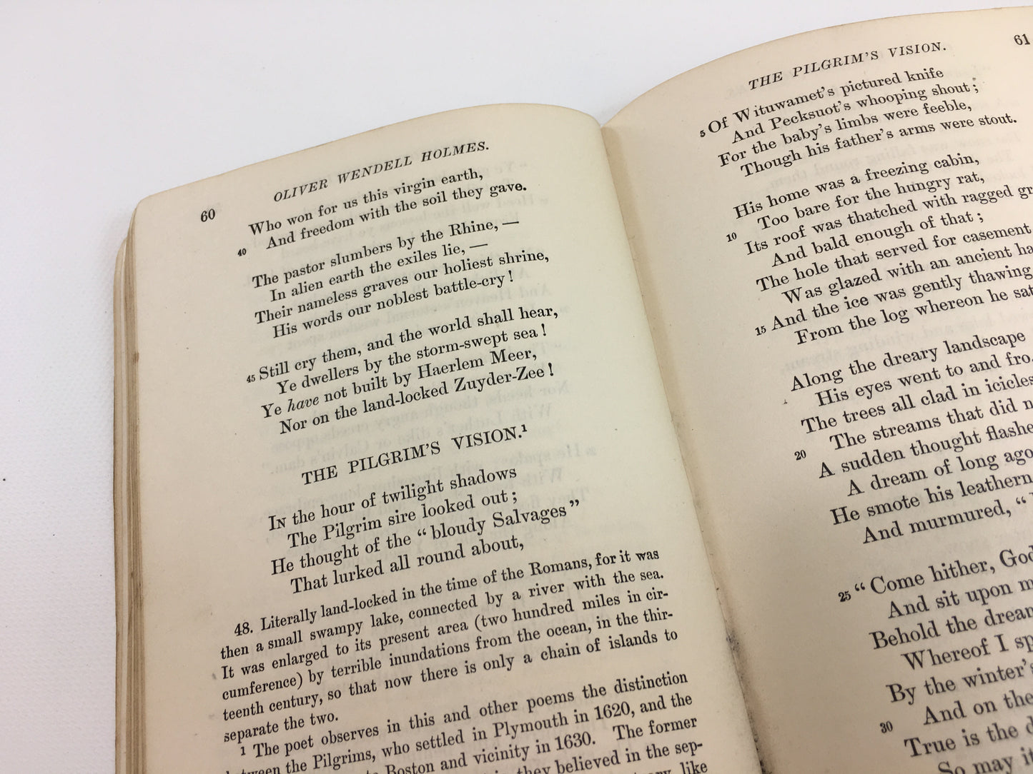 Antique Oliver Wendell Holmes Paperback Book Grandmother's Story and Other Poems Biographical Sketch and Notes Dark Academia Decor 1903