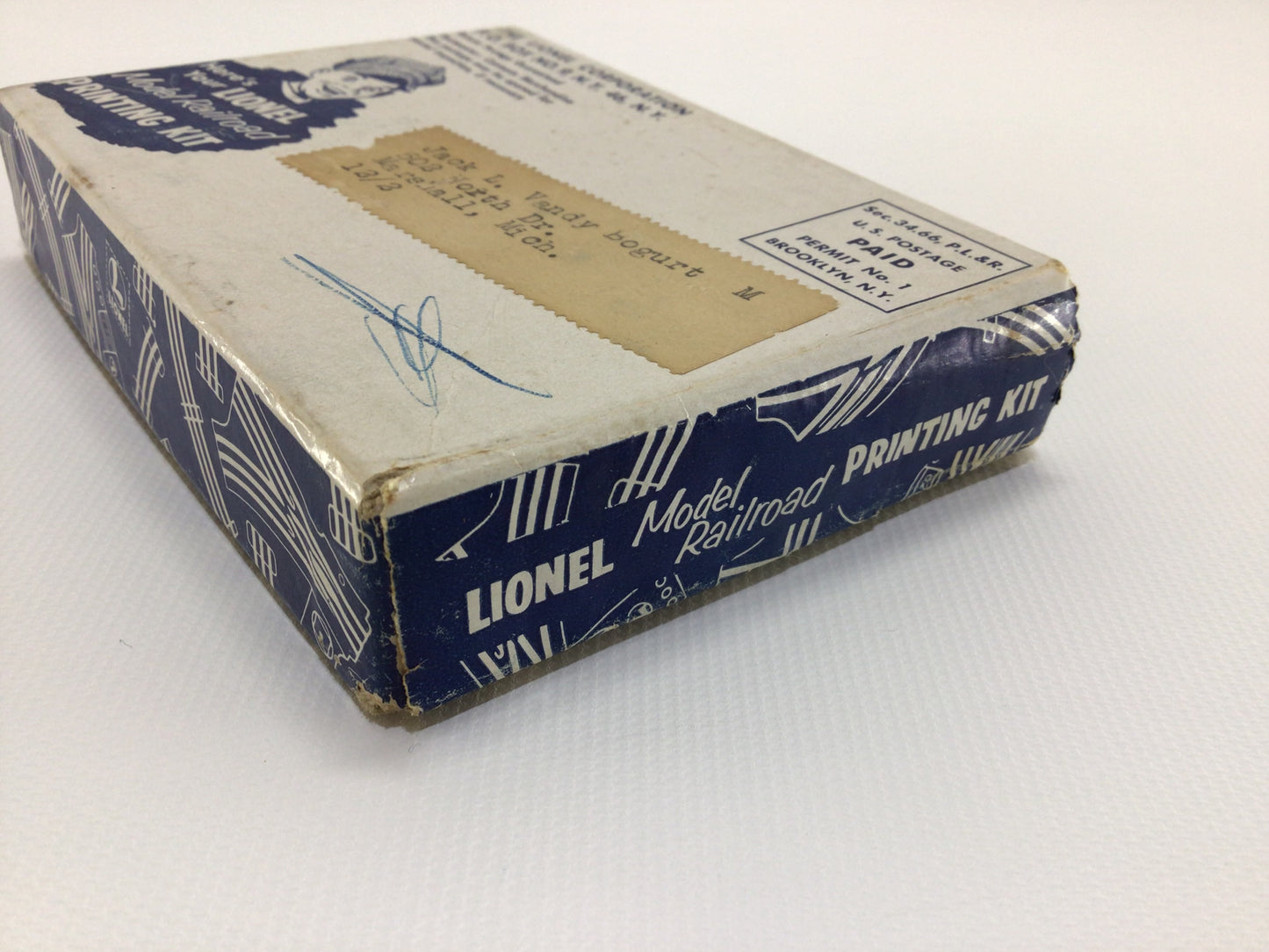 1950s Lionel Model Railroad Track Printing Kit Vintage Mail Order DIY Miniature Modeling Toy