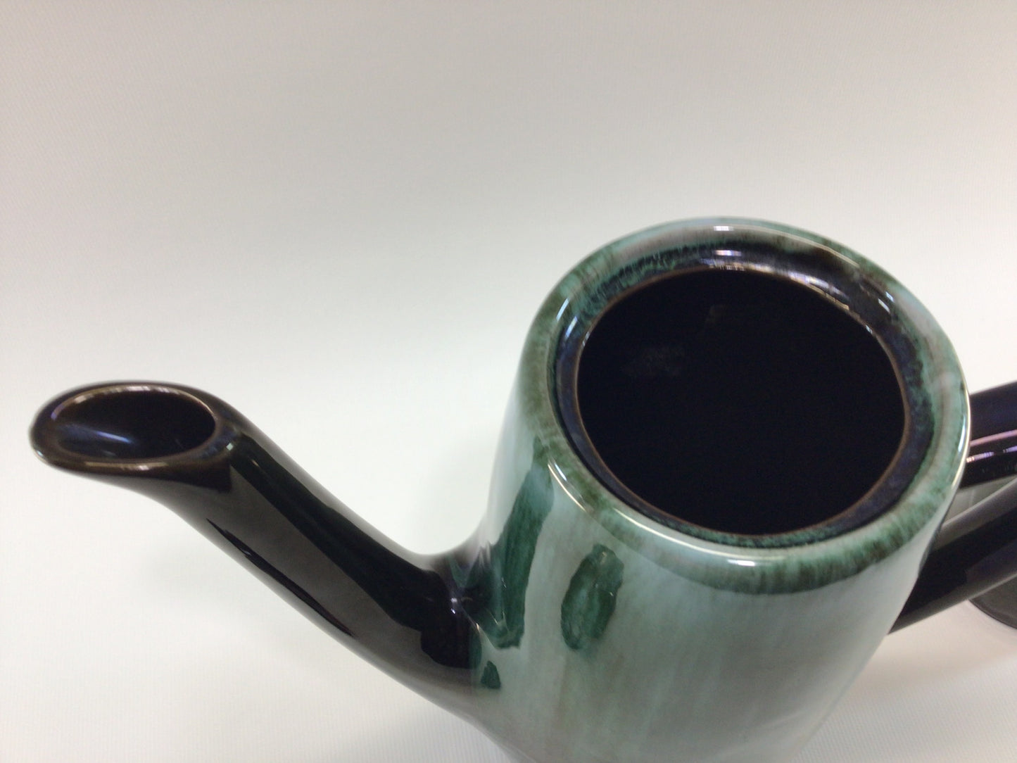 Coffee Pot & Creamer Blue Mountain Pottery Mid Century Blue Green Drip Glaze for Entertaining Dining Serving Ceramic Chocolate Pot