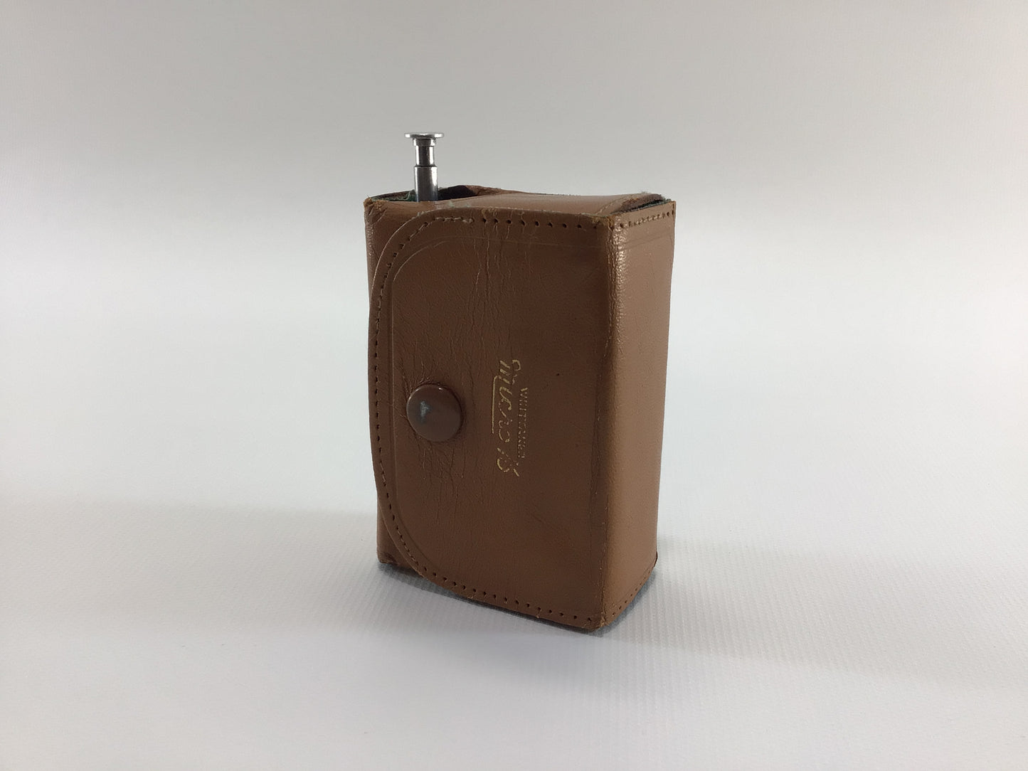 Transistor Radio Spy Camera Vintage Whittaker MICRO 16 with Leather Case and Undeveloped Roll of Subminiature 6 x 16mm Film