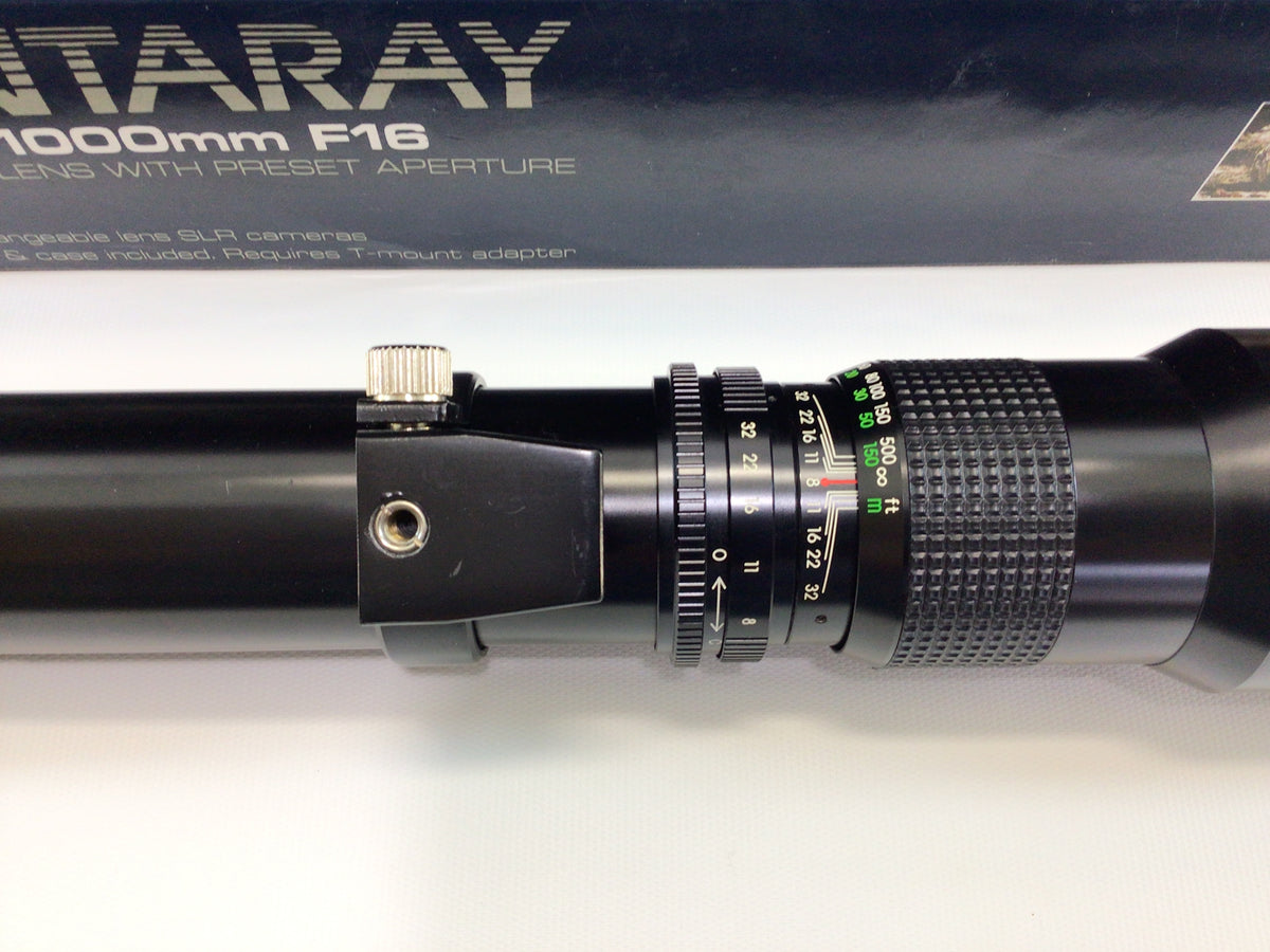 Super Telephoto Lens Quantaray F8/1000mm F16 Vintage Photography Equipment for 35mm and SLR Cameras