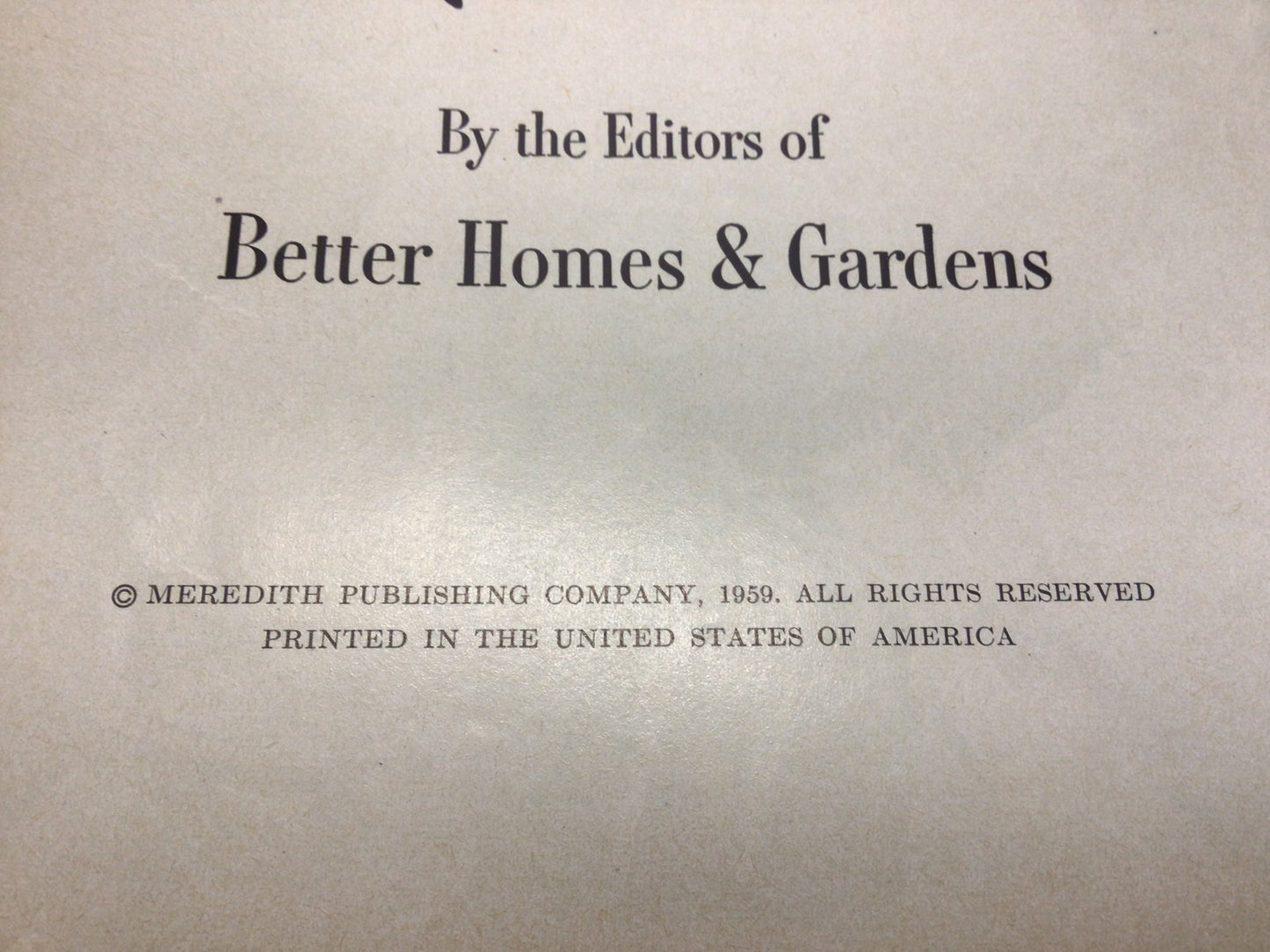 Holiday Cook Book Vintage Better Homes and Gardens Cookbook Entertaining Party Special Occasions Family Recipes Copyright 1959