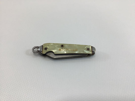 Michigan Souvenir Keychain Pocket Knife Miniature Double Blade Vintage Made in USA