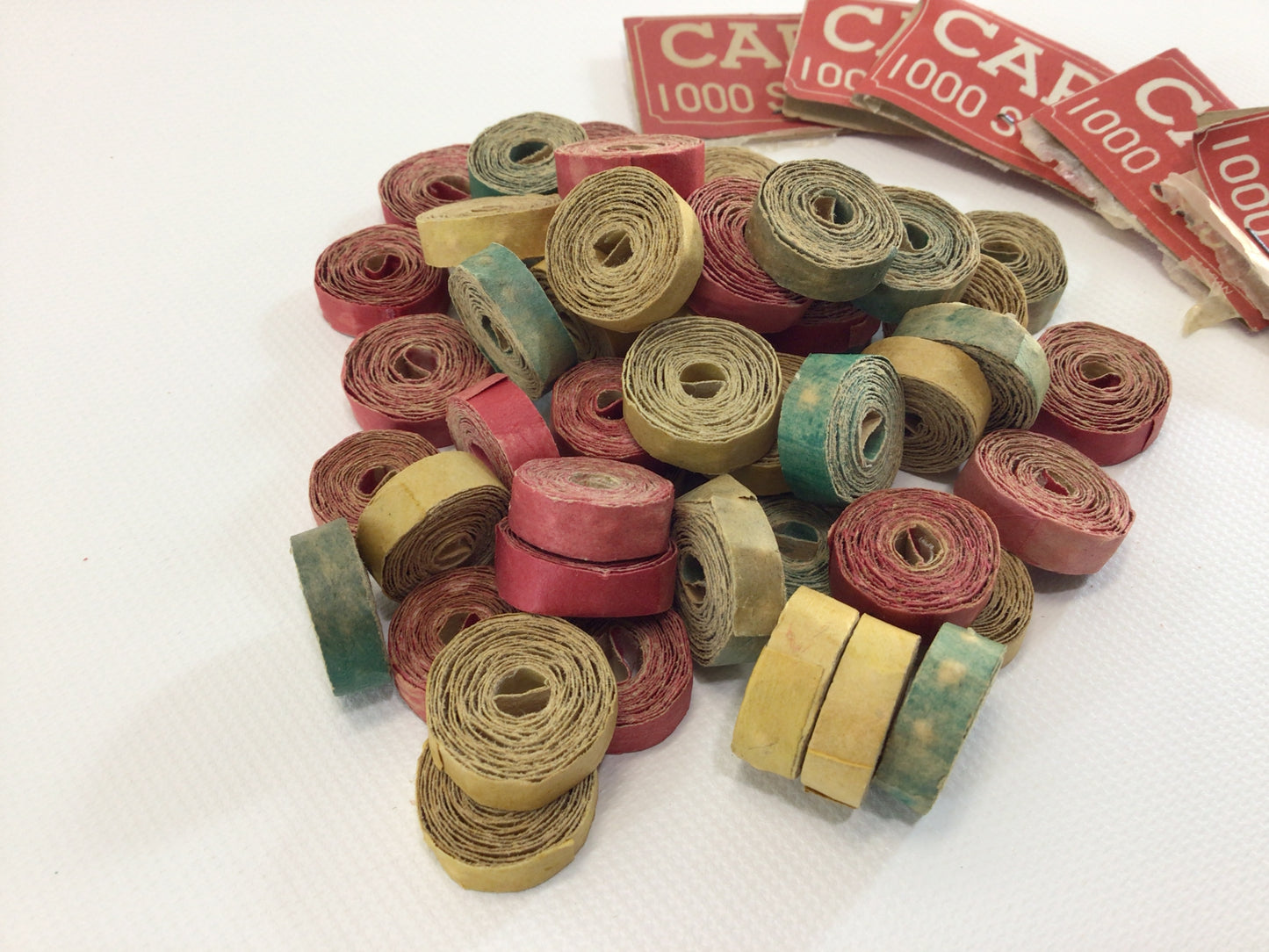 Vintage Cap Gun 1/4" Cap Rolls Toy Pistol Replacement Ammo