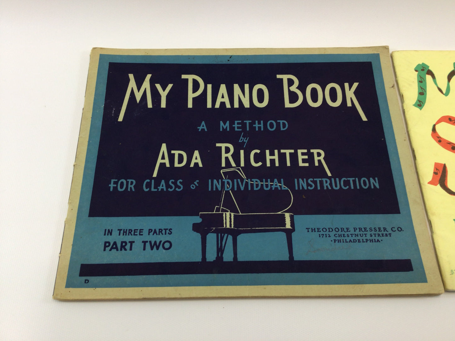 Vintage Piano Lesson Books Lot Ida Richter First Song and First Piano