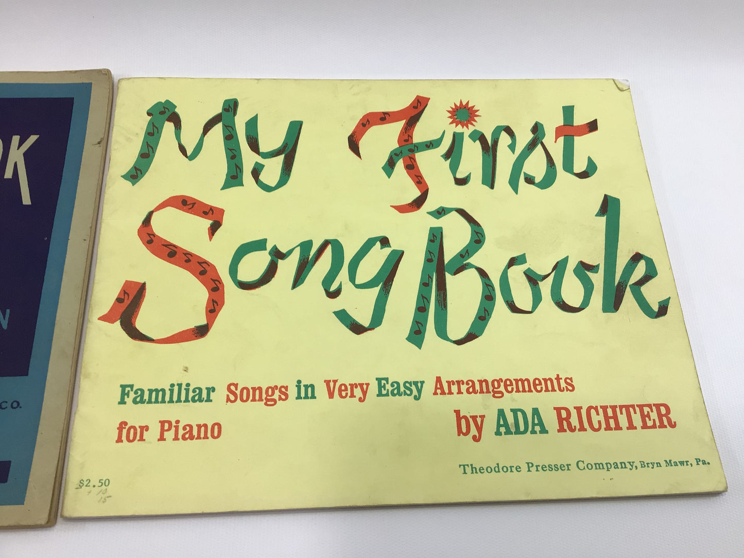 Vintage Piano Lesson Books Lot Ida Richter First Song and First Piano