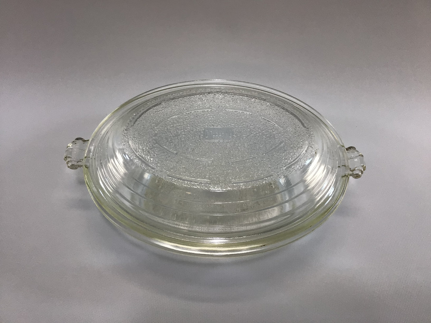 Glasbake No. 611 Covered Casserole Dish with Dual Lid Dish Vintage Kitchen Cookware