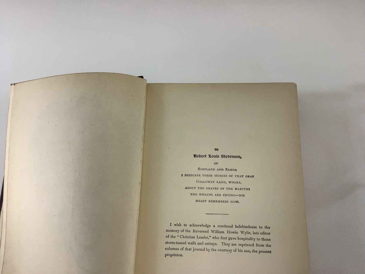 Antique Christian Novel The Stickit Minister by S R Crockett Red Hardcover Embossed Gold Gilt Four Leaf Clover Hill Publishing Company