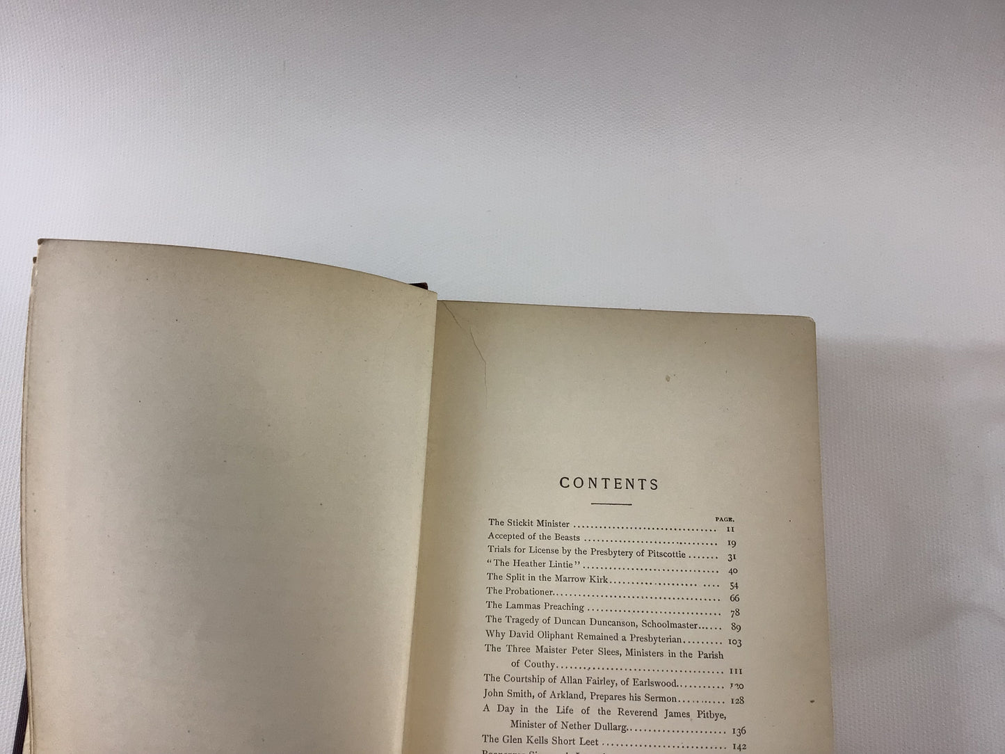 Antique Christian Novel The Stickit Minister by S R Crockett Red Hardcover Embossed Gold Gilt Four Leaf Clover Hill Publishing Company