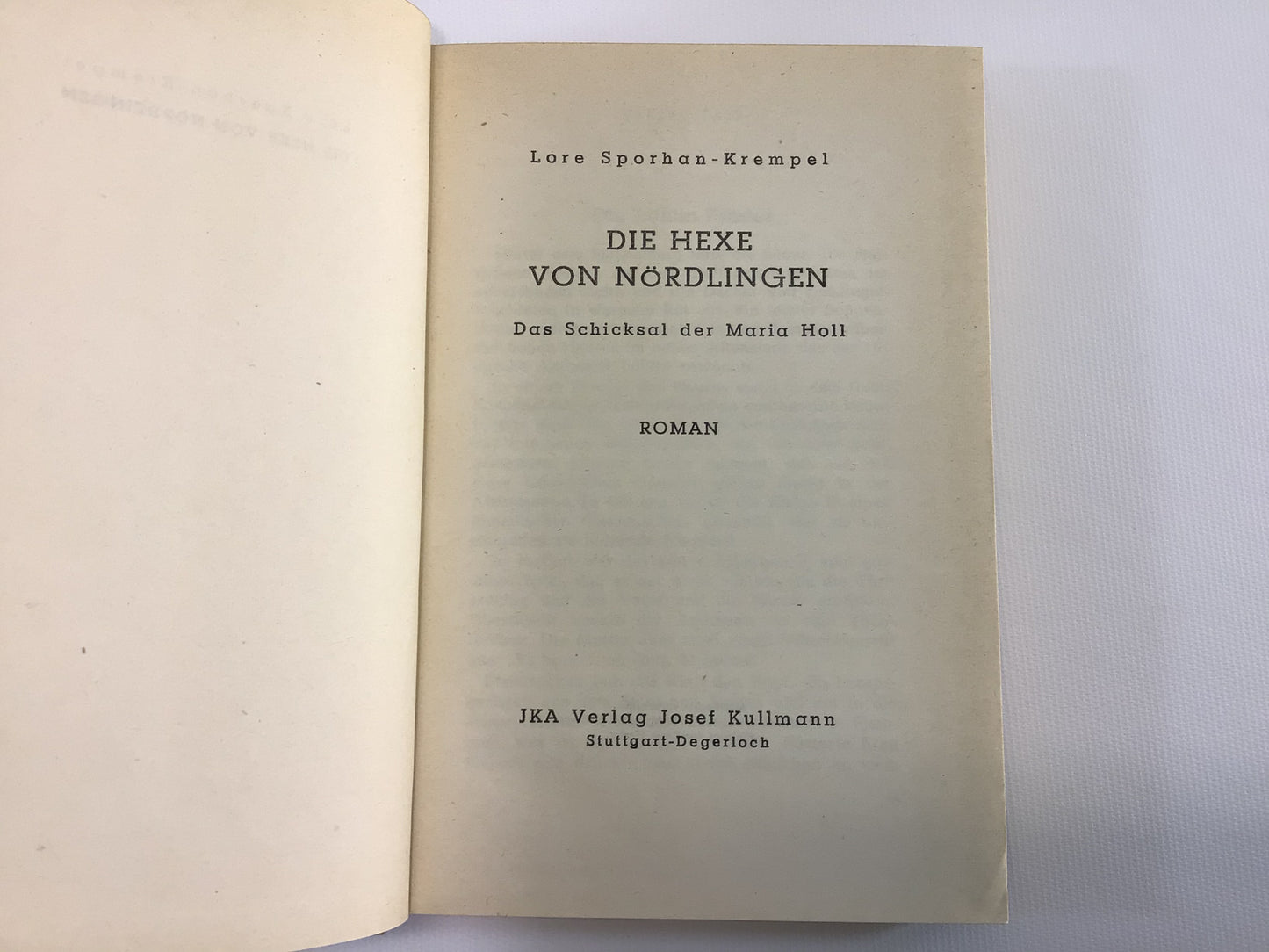 Rare German Die Hexe von Nordlingen Vintage Hardcover Book