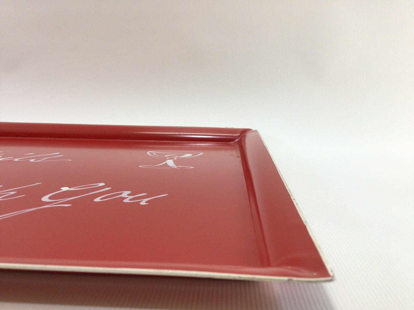 Hand Painted Cocktail Serving Tray 11 x 15 Cocktails With You Mid Century Barware Decor