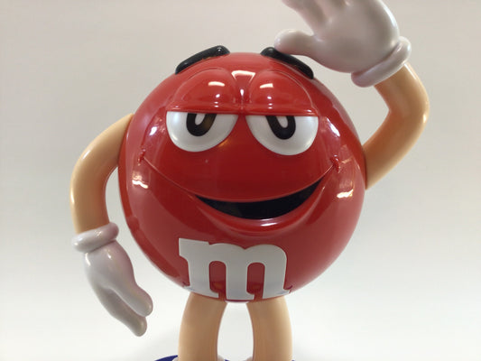 2012 M&M's Red 10" Kitschy Advertising Toy Candy Dispenser