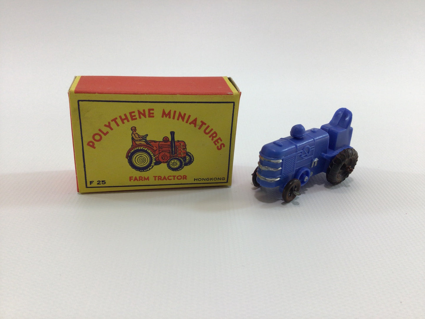 Party Favors Set of 6 Road Construction Vehicles Kitschy Vintage Polythene Miniatures 1950s Heavy Work Equipment Toys