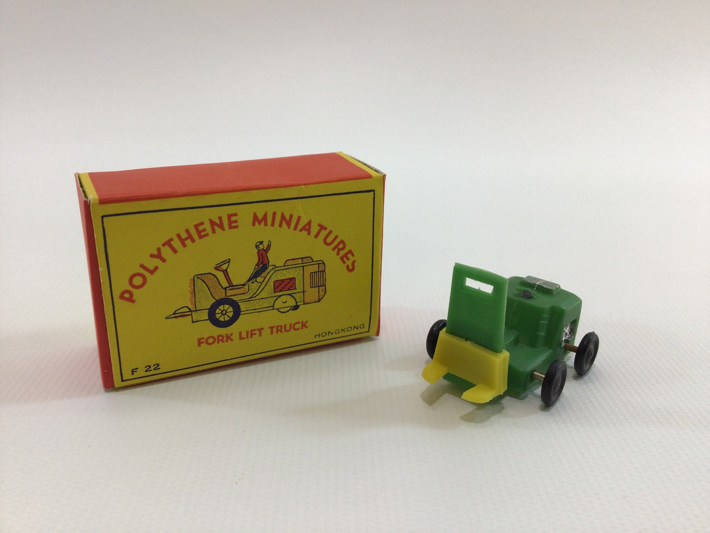 Party Favors Set of 6 Road Construction Vehicles Kitschy Vintage Polythene Miniatures 1950s Heavy Work Equipment Toys