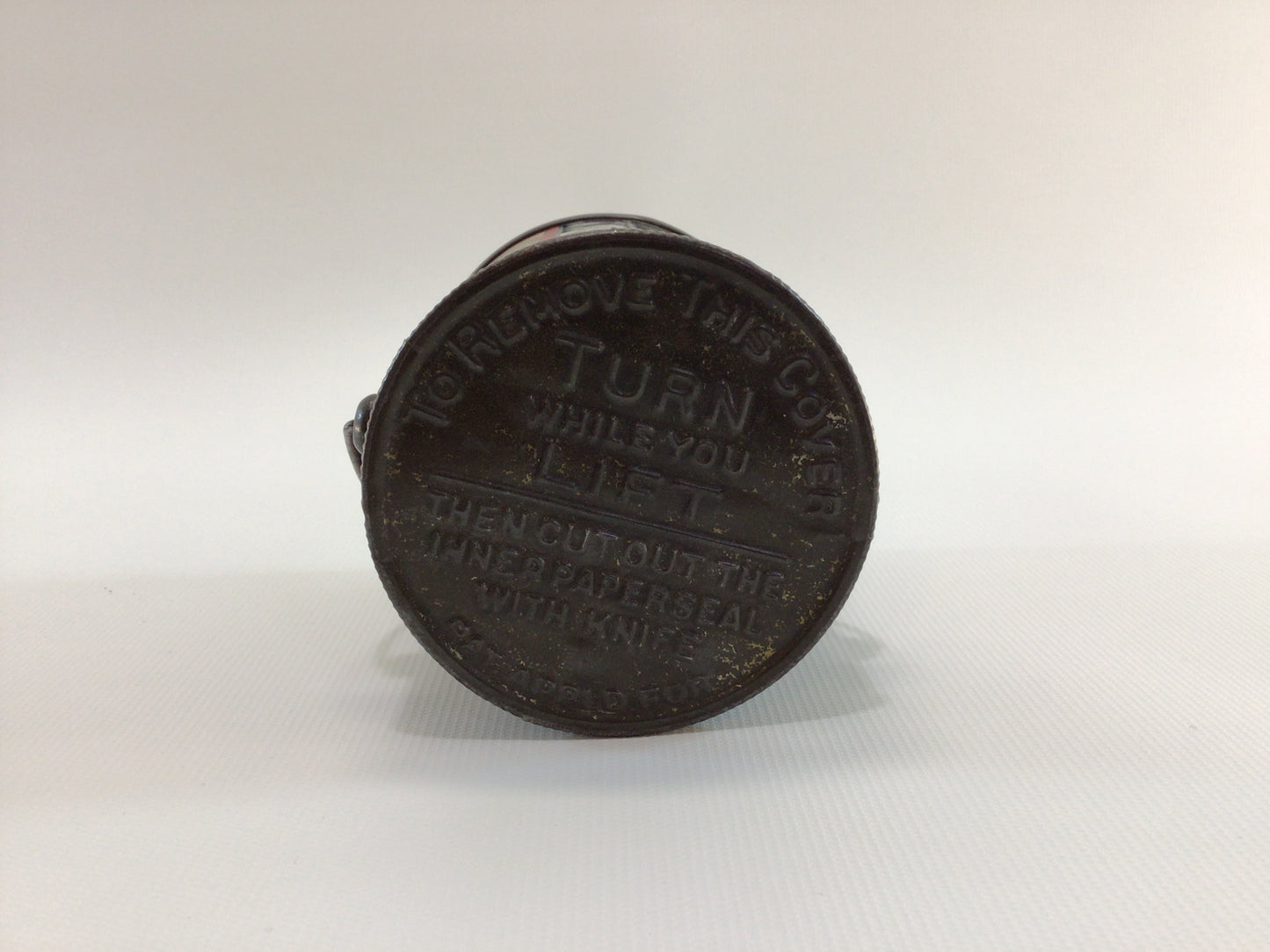 PLEE-ZING Fancy Shredded Coconut Tin with Bail Vintage General Store Country Kitchen Advertising Ephemera