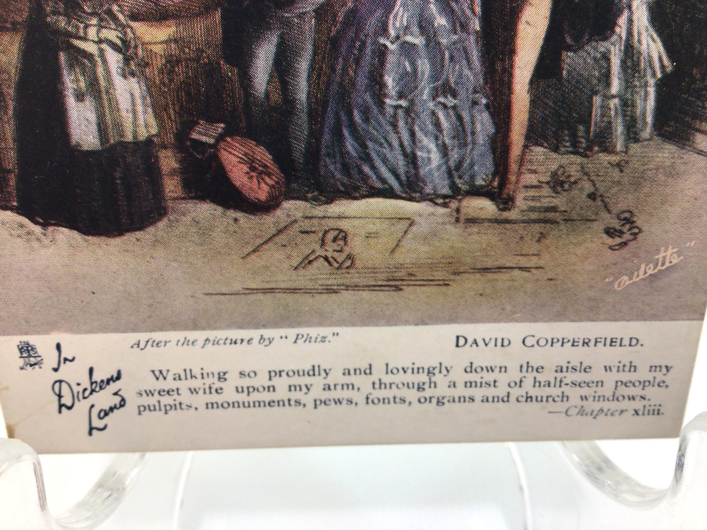 Antique Art Postcard Dickens Copperfield Tuck's Oilette Series