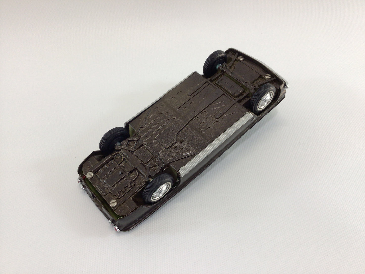 Chevrolet Corvair Convertible Dark Brown 1960s Dealer Promo Vintage Hard Plastic 1:25 Scale Toy Car