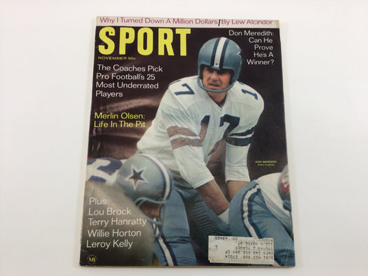 Sport Magazine November 1968 Edition Vintage Sporting Ephemera