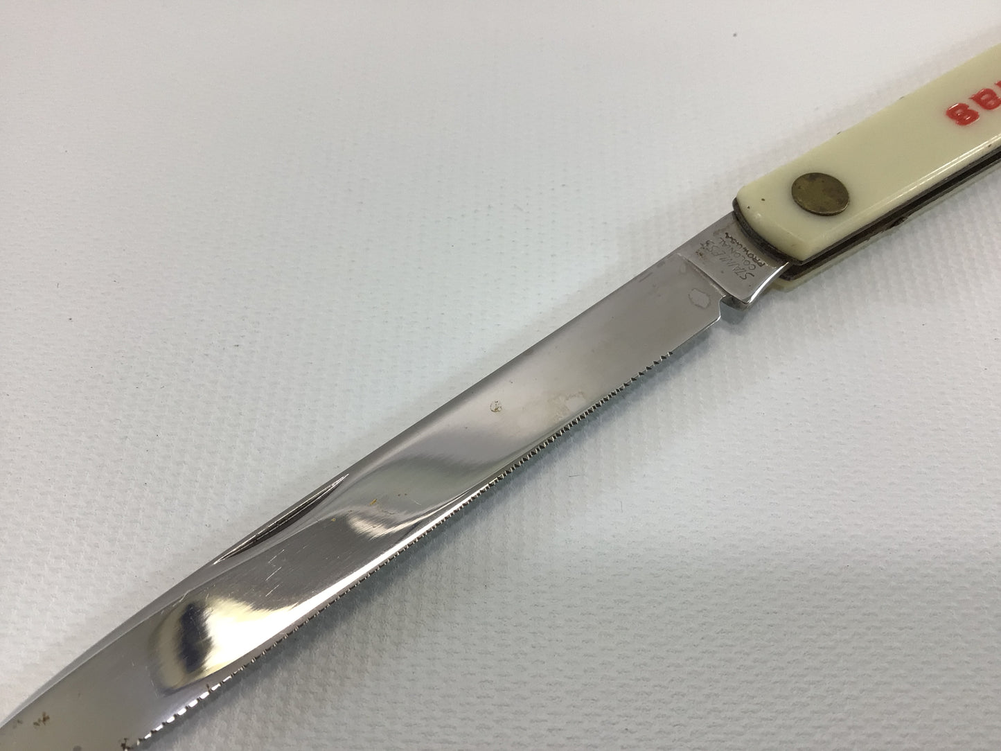 Serrated Edge 4" Fruit Knife Vintage Dole Bananas Advertising Colonial Stainless