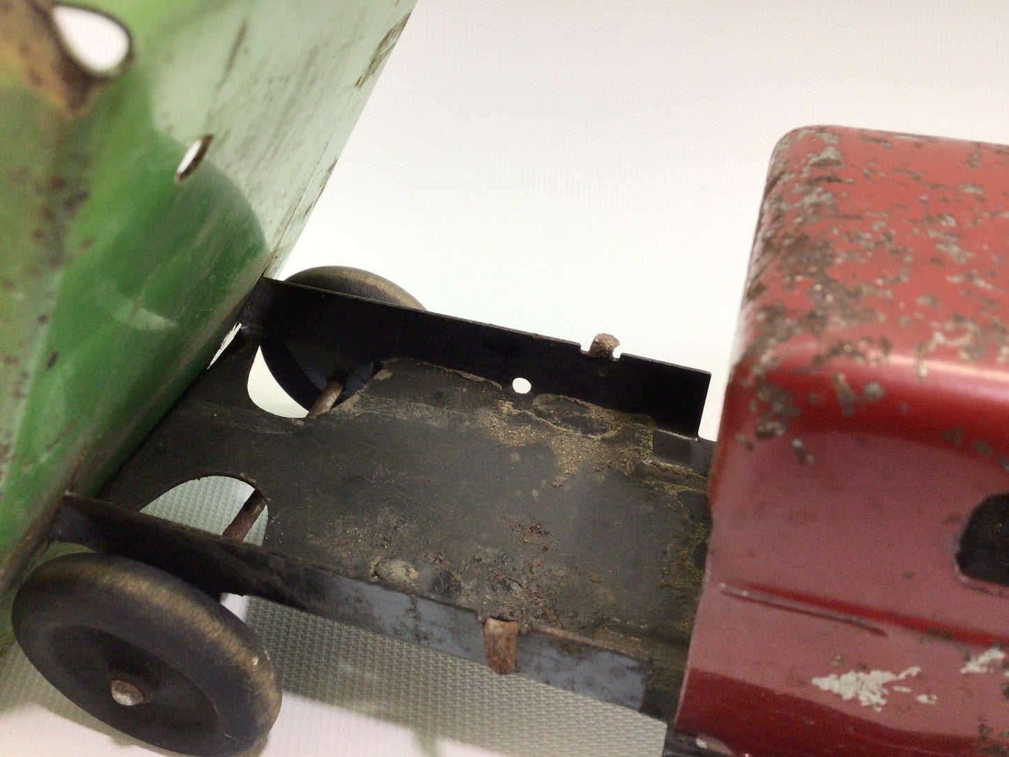 Wyandotte 11" Stake Truck Vintage 1940s Pressed Steel Toy Farm Vehicle