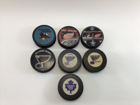 NHL Ice Hockey Puck Vintage Souvenir Sports Collectible - CHOOSE ONE