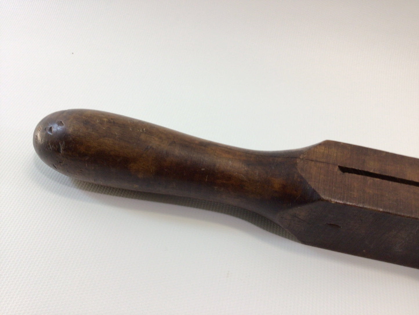 Auger Bit T-Handle Antique Hardwood Rustic Primitive Carpenter's Hand Tool P S & W Company