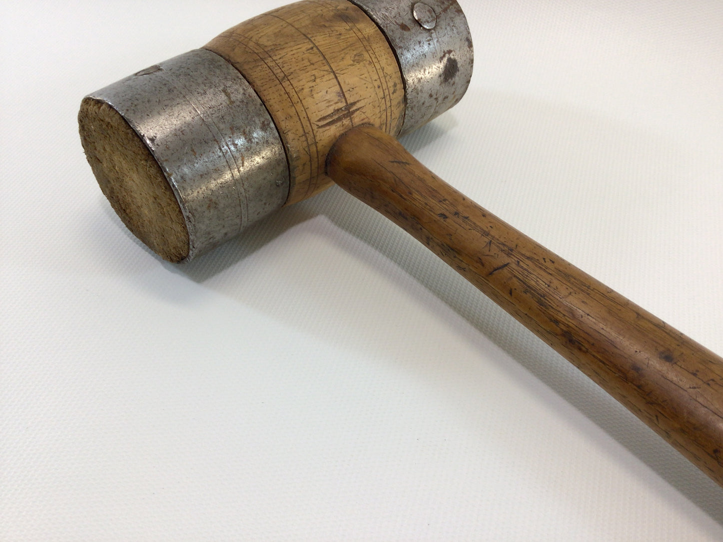 Carpenter's Ferrule End Pestle Mallet Antique Primitive Rustic Quality Made Woodworking Hand Tool