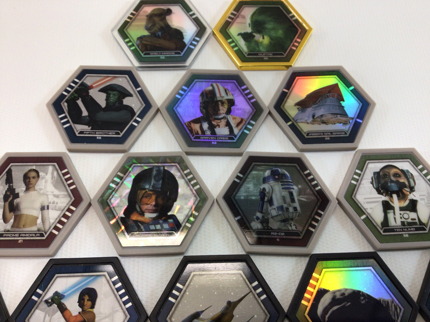 Topps 2016 Star Wars Galactic Connexions Trading Discs Lot of 14 Series 3