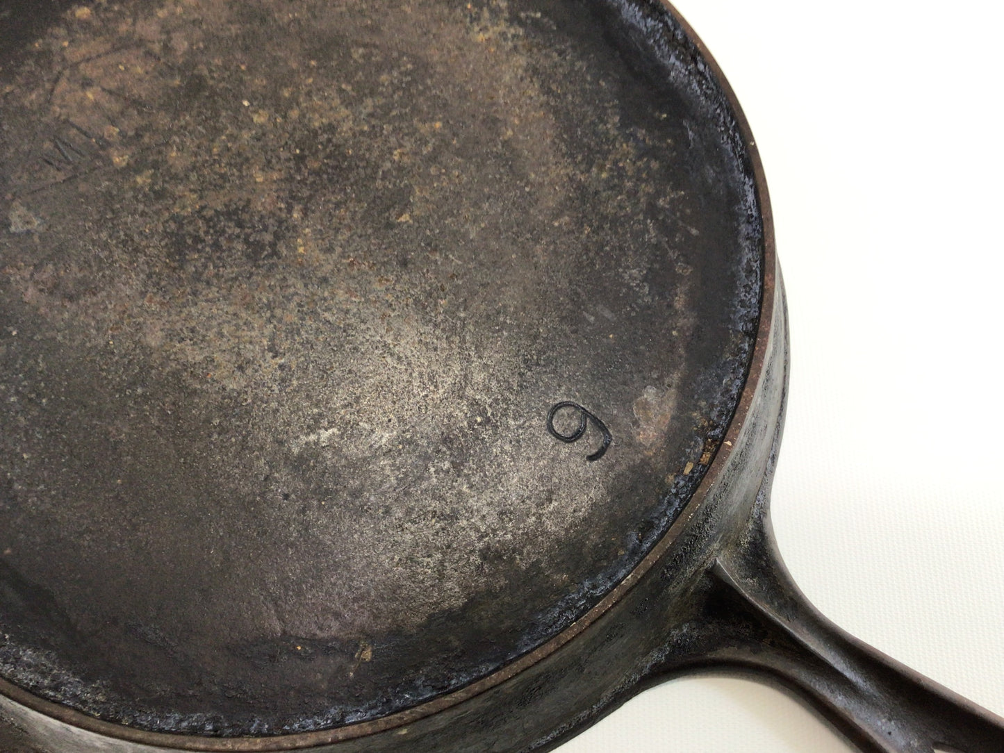 Cast Iron Skillet Miami No. 9 with Heat Ring Antique Collectible Cookware Home Decor