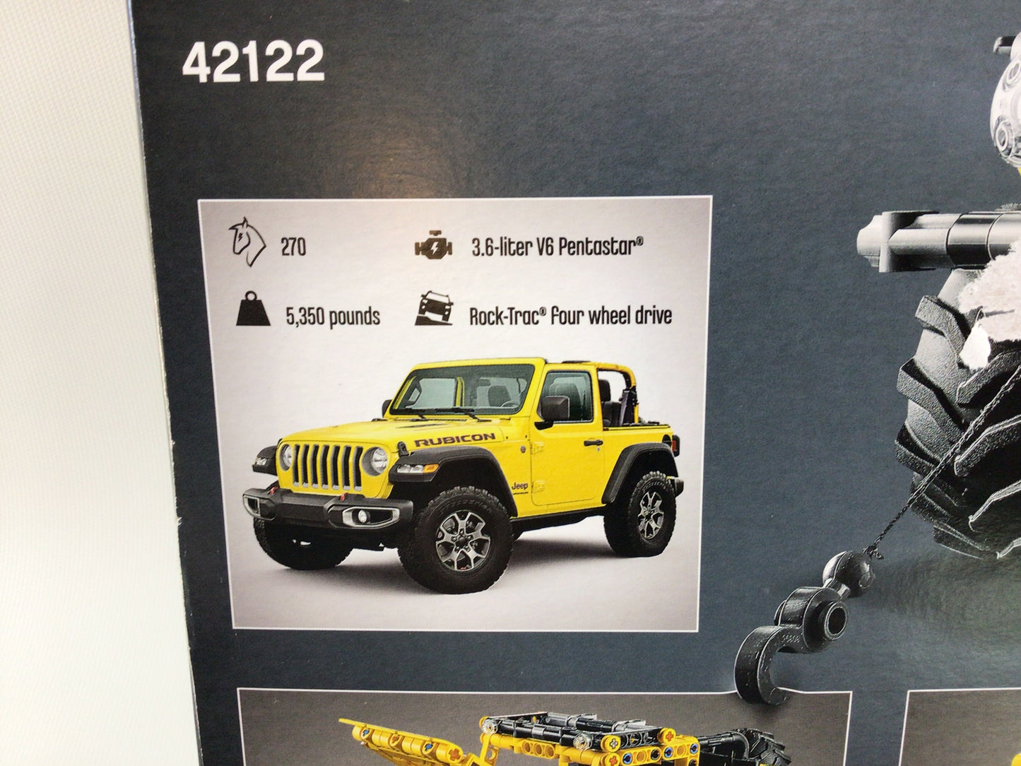 LEGO Technic 42122 Jeep Rubicon 665 Pc Off Road Building Construction Toy