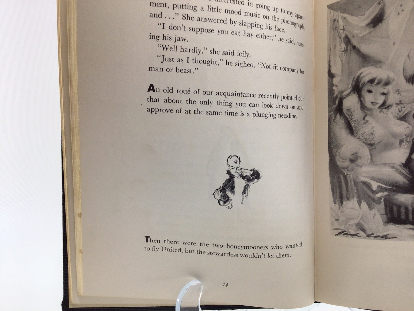 Playboy's Party Jokes Book Vintage Cartoon Black and White Graphic Illustrations Hardcover 1st Edition Copyright 1957