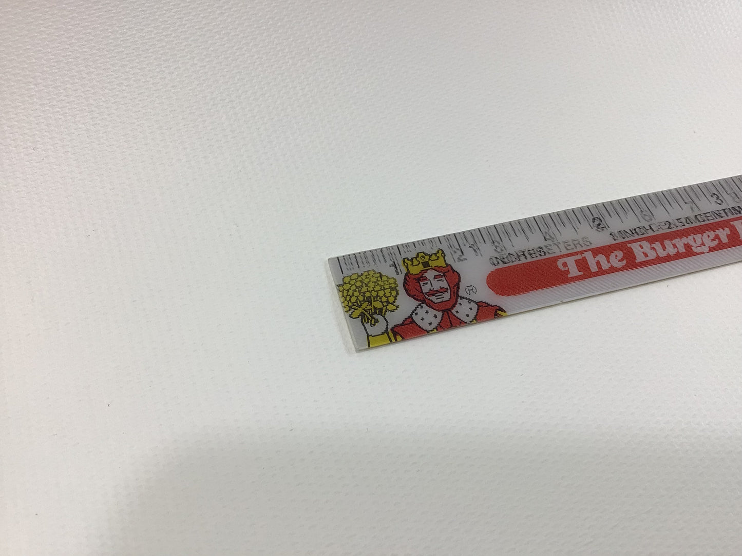 Advertising Toy Premium The Burger King Magic 7 Inch Ruler Standard and Metric 1980s Back to School