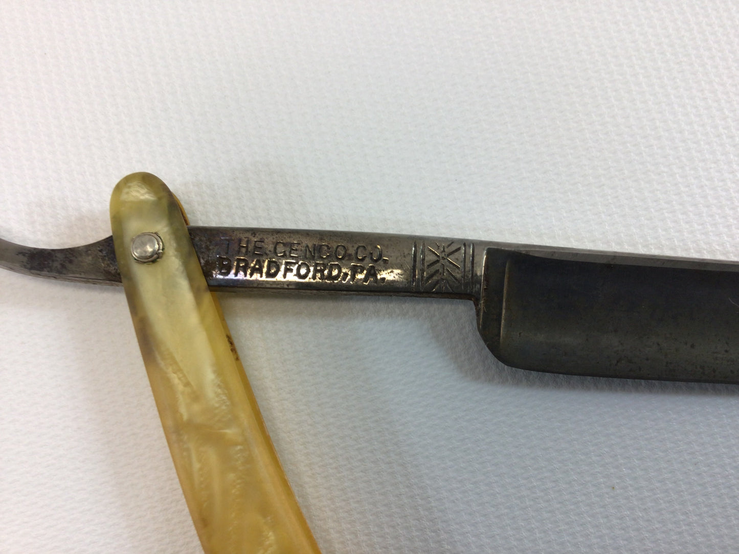 Easy Ace Straight Razor Vintage Art Deco Shaving Blade Genco Bradford PA