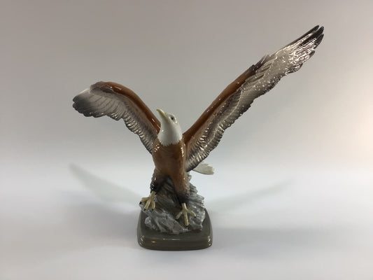 Crystal Cathedral 12" Porcelain Eagle 2008 Sculpture 25th Anniversary Eagles Club