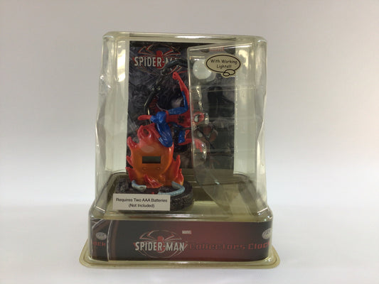 Marvel Spiderman Superhero Night Stand Clock 2003 TEK Time Collectible