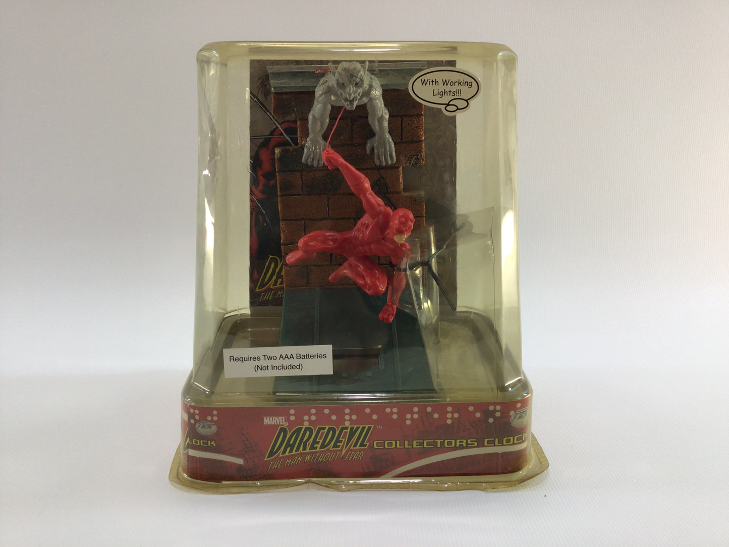 Marvel DAREDEVIL Superhero Night Stand Clock 2003 TEK Time Collectible