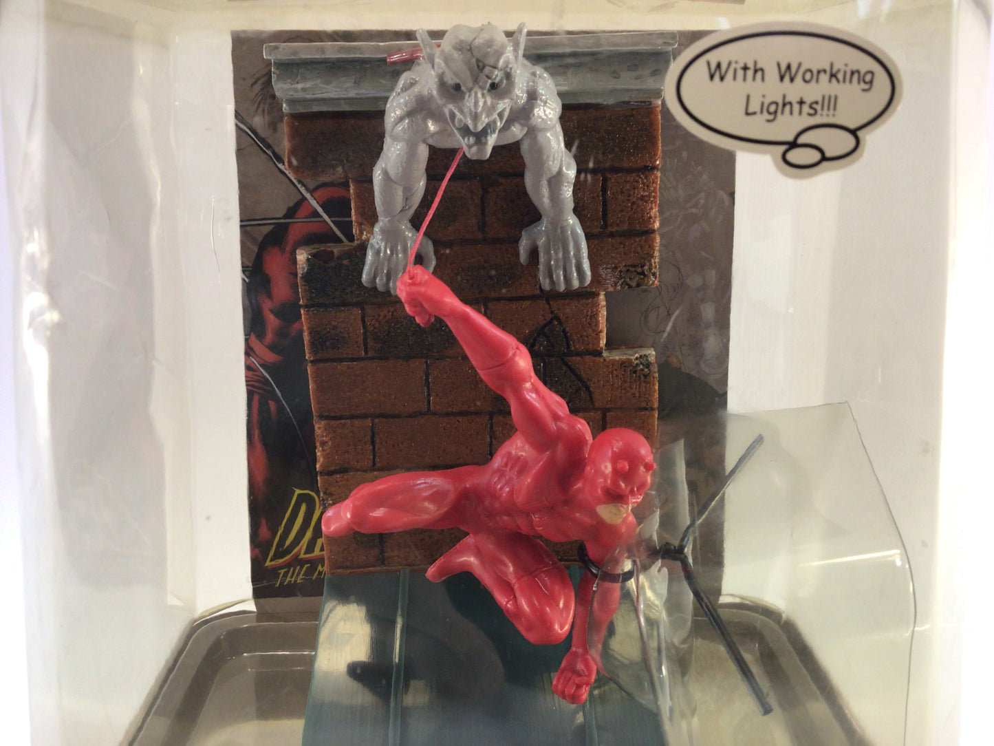 Marvel DAREDEVIL Superhero Night Stand Clock 2003 TEK Time Collectible