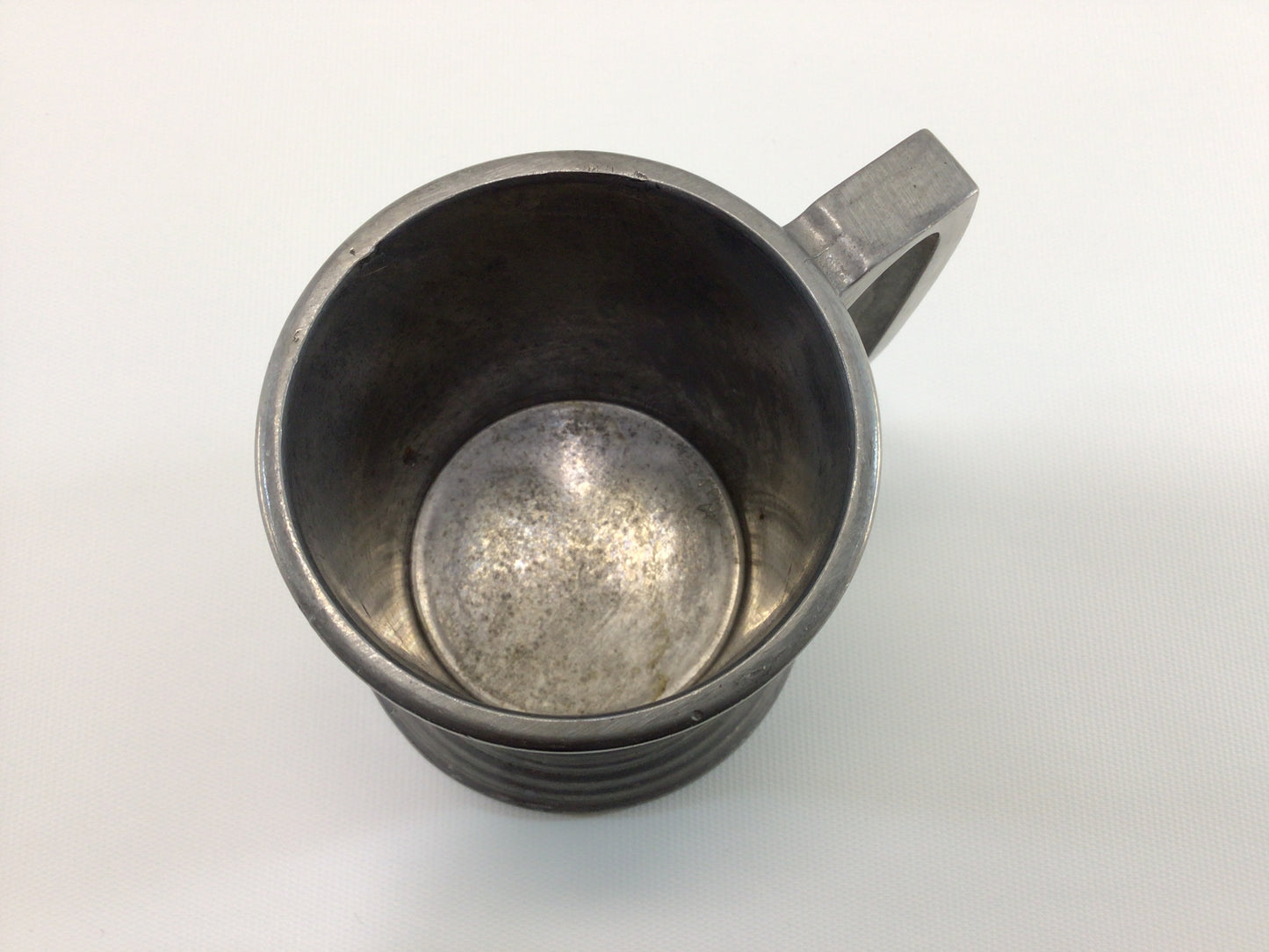 Pewter Mug GENE Monogram Vintage Duratale by Leonard Rustic Barware