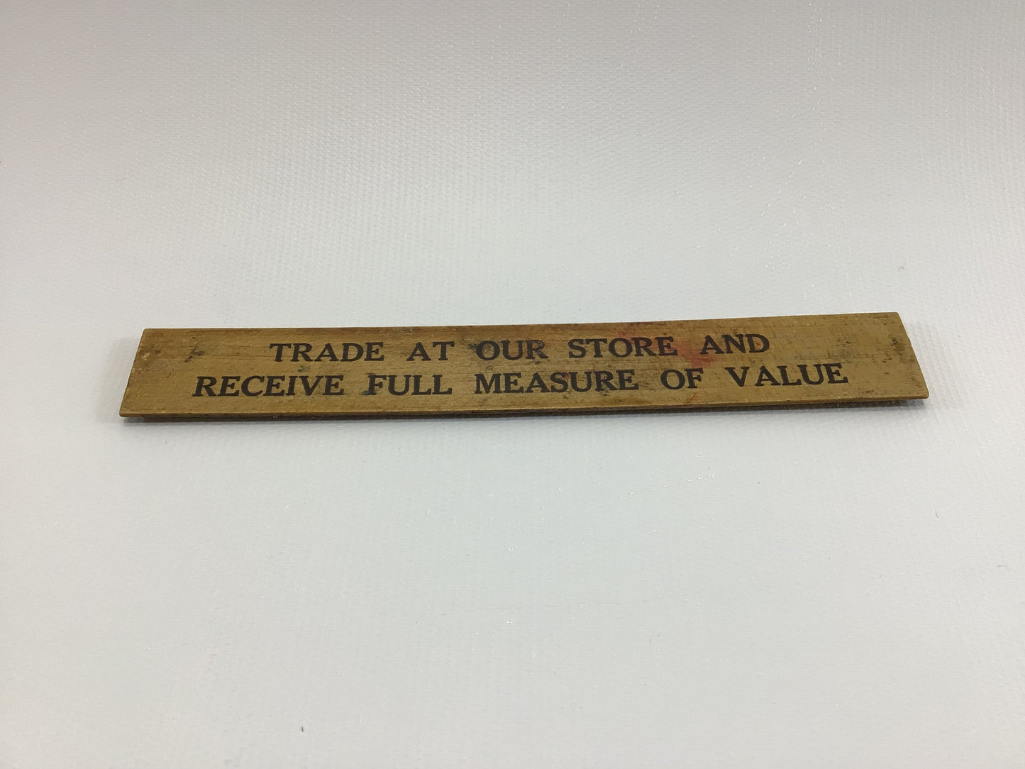 Furniture and Funeral Services 6" Ruler T N Brockway Allen Michigan Vintage Advertising Give Away Premium