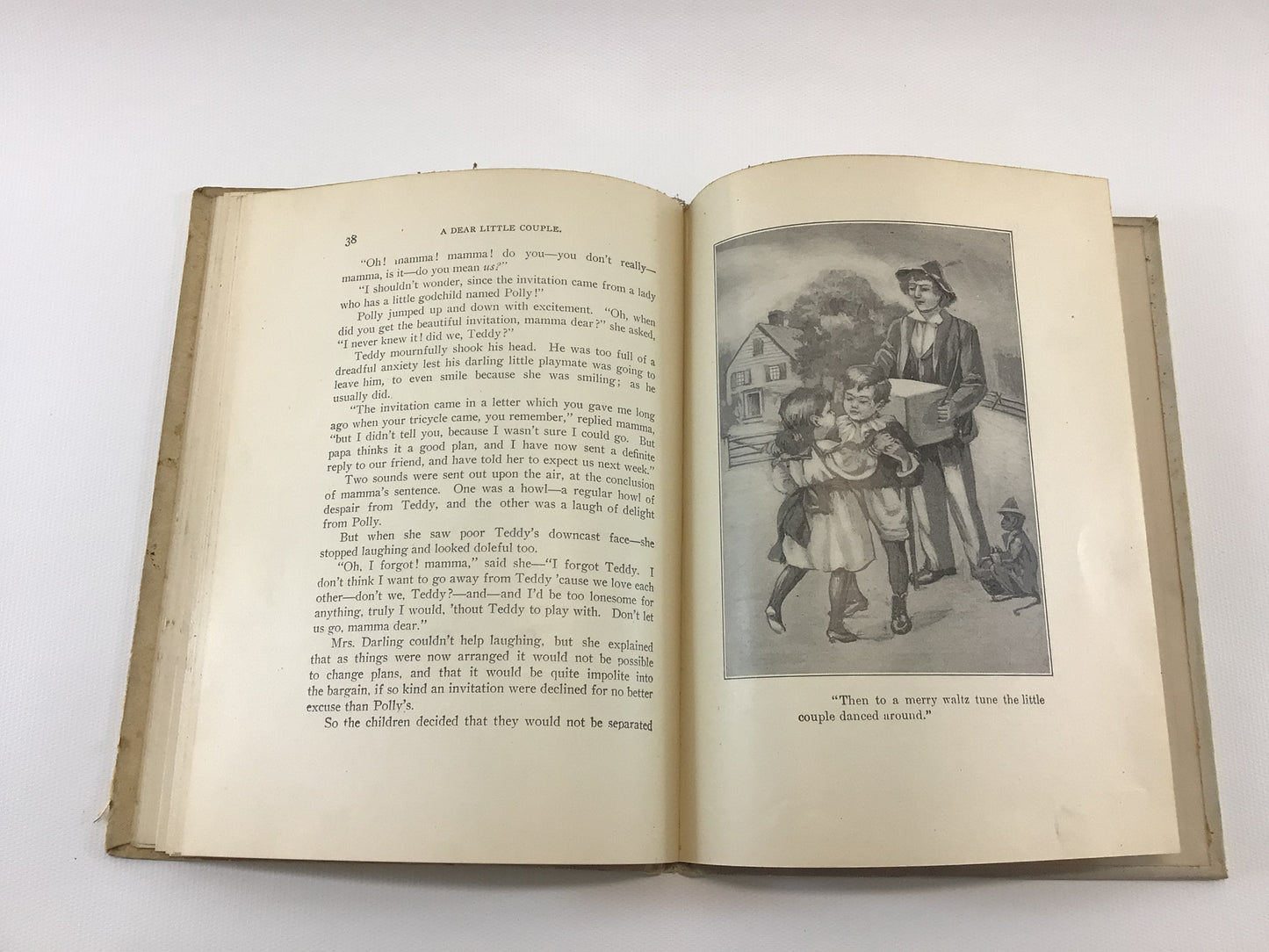 Antique Hardcover Children's Book The Doings of a Dear Little Couple Copyright 1900 by Mary D Brine