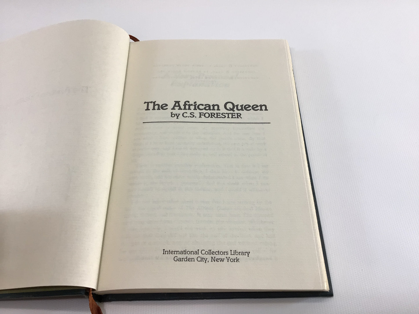 Vintage Hardcover Book Novel The African Queen 1963 Renewed Edition Cecil S Forester