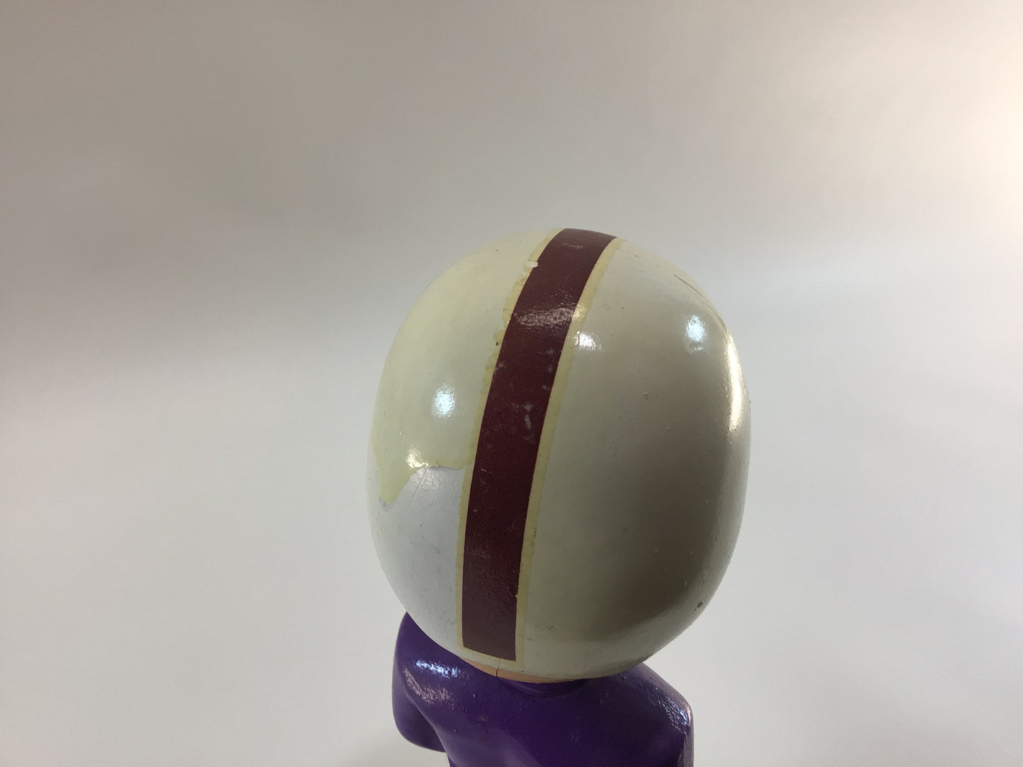 Nodder Bobblehead Vintage Ceramic 1967 Sports Specialties Collectible Purple White Uniform