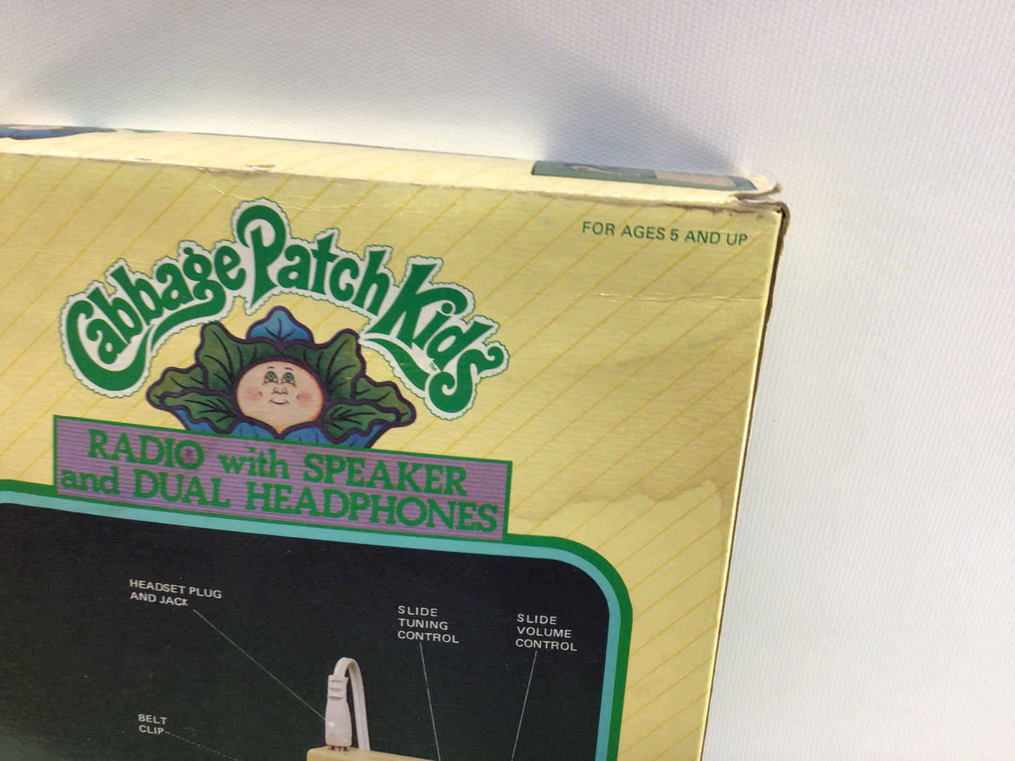 Vintage Cabbage Patch Kids AM Transistor Radio 1983 Electronic Toy