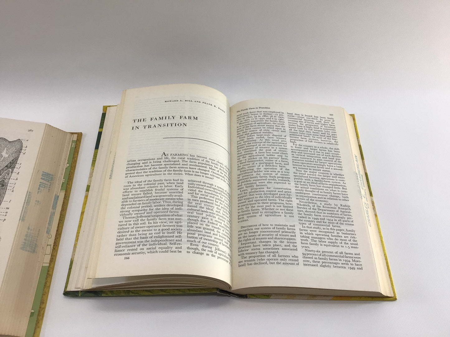 Agricultural Reference Yearbooks A Place to Live 1963 and Food 1959 Vintage Instructional Reading Materials