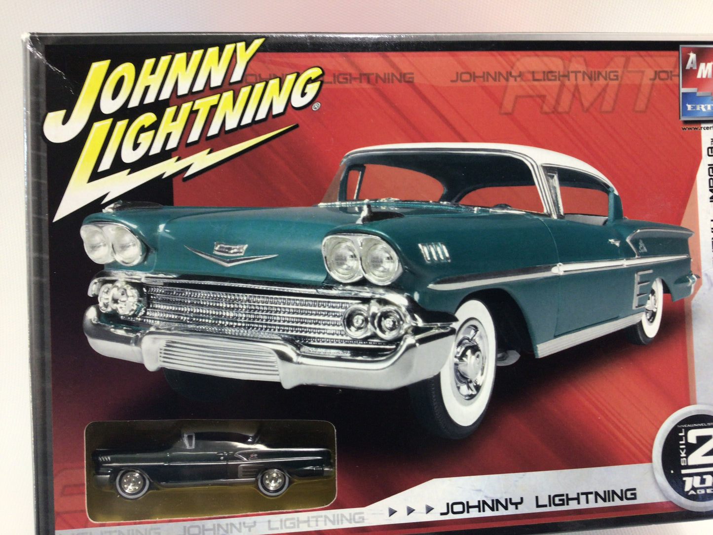 Johnny Lightning 1/25 Scale AMT Ertl Blue 1958 Chevy Impala Model Kit 38541