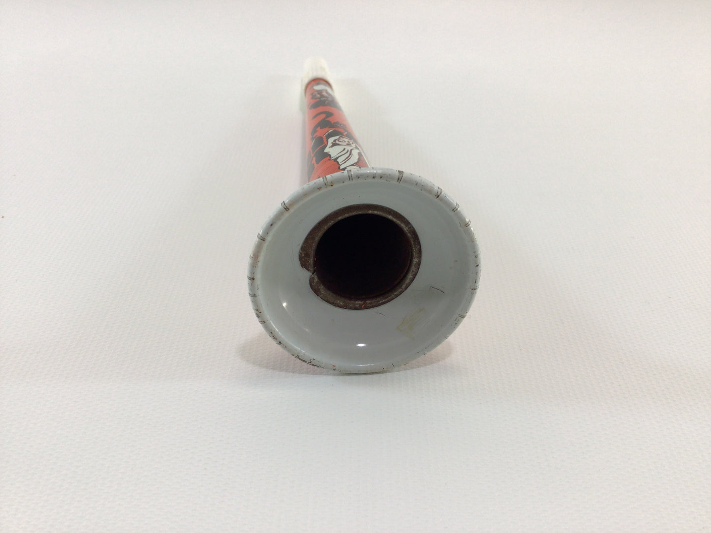 Halloween Party Horn 7" Tin Lithograph US Metal Toy Noise Maker Vintage Holiday Ephemera