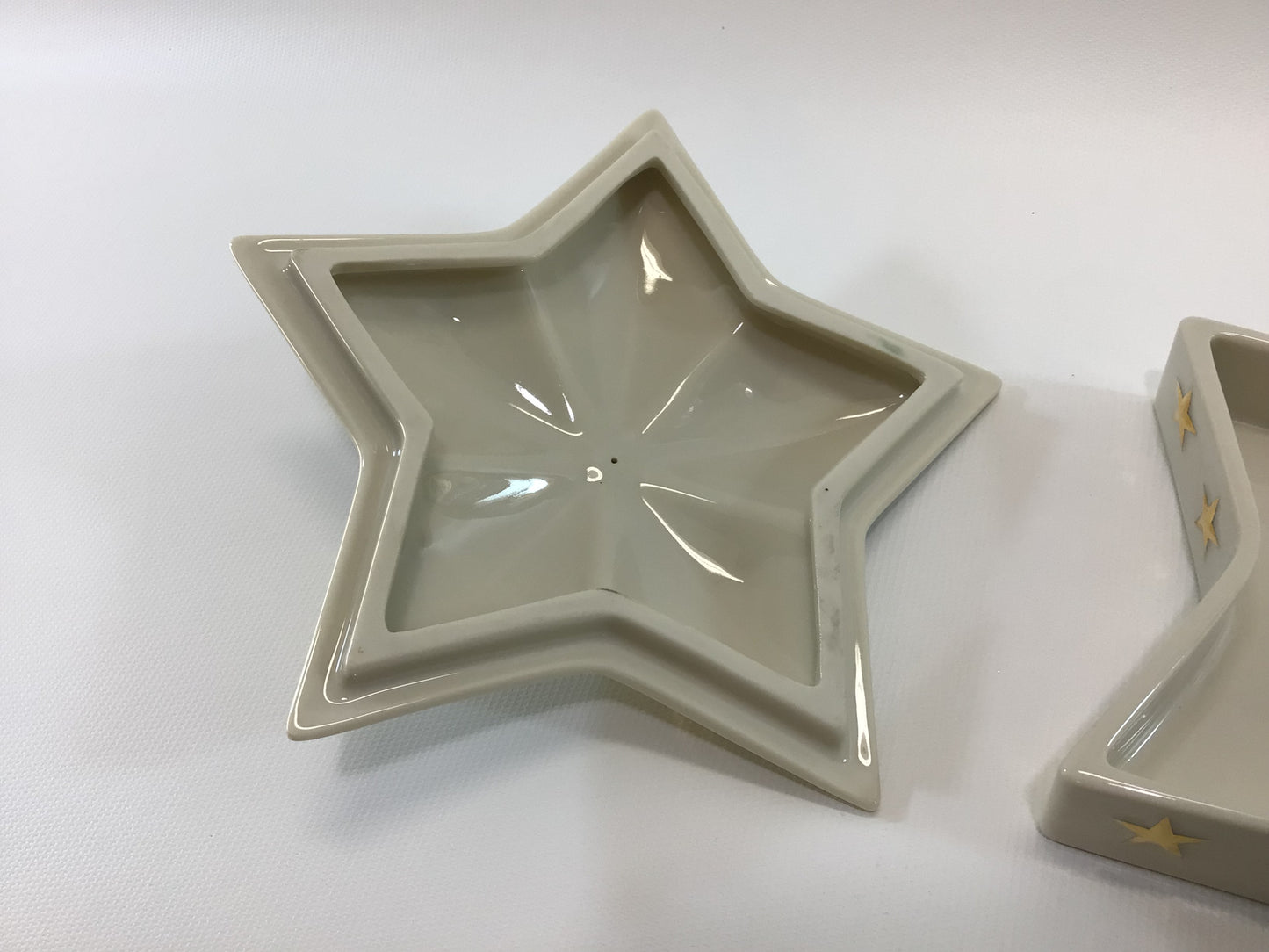 Lenox Gold Stars Porcelain Ceramic Trinket Dish