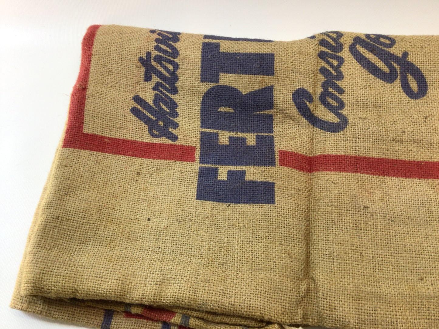 Burlap 23 x 39 Wall Decor 200 lbs Fertilizer Sack Hartsville Special Super Harvest Vintage Hartsville South Carolina Ephemera