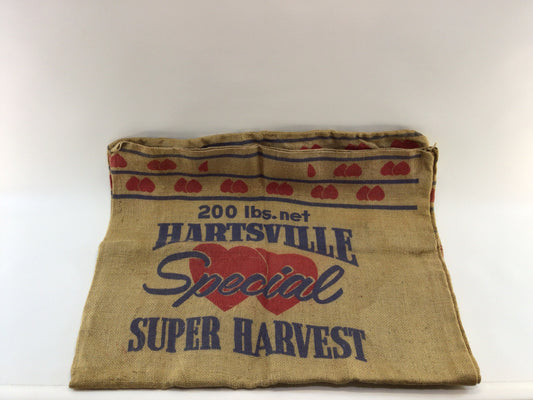 Burlap 23 x 39 Wall Decor 200 lbs Fertilizer Sack Hartsville Special Super Harvest Vintage Hartsville South Carolina Ephemera